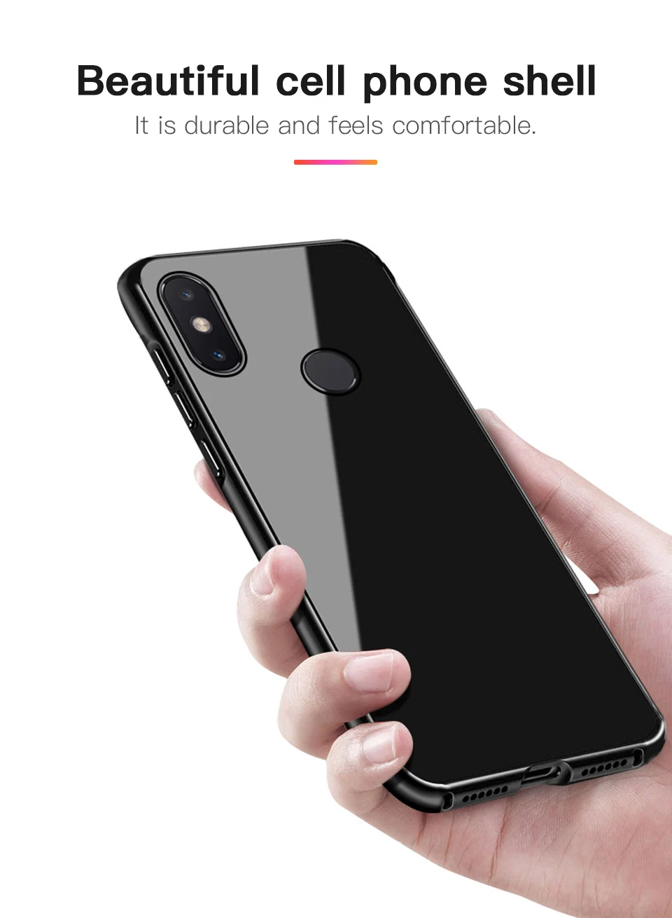 Чехол для телефона Xiaomi 8 Mi прозрачная стеклянная задняя крышка Магнитная