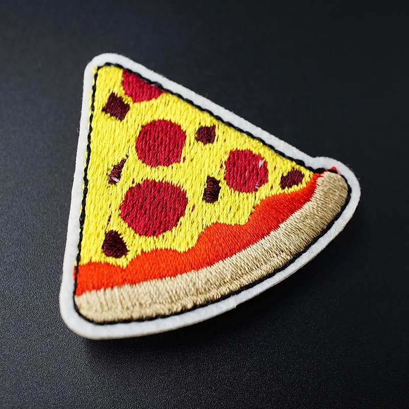 Пицца (Размер: 5 1x5 1 см) DIY Значки для одежды Mend Decorate Patches джинсовая сумка Одежда