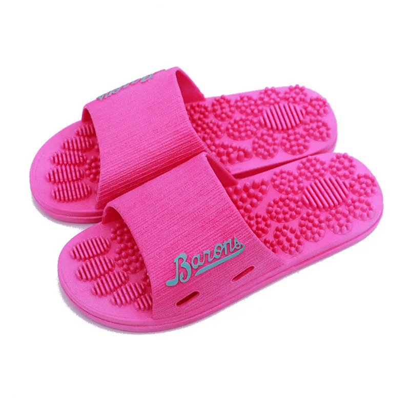 Летние массажные тапочки для ванной Женские нескользящие домашние пляжные