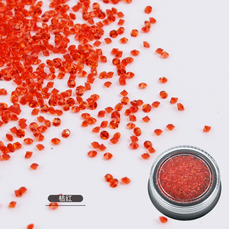 Orange 1440Pcs Новинка 1440 шт микро Алмазные DIY Стразы для ногтей Кристальные плоские с обратной стороны не горячей фиксации наклейки со стразами нужен клей для нейл-арта украшения - Цвет: Orange 1440Pcs