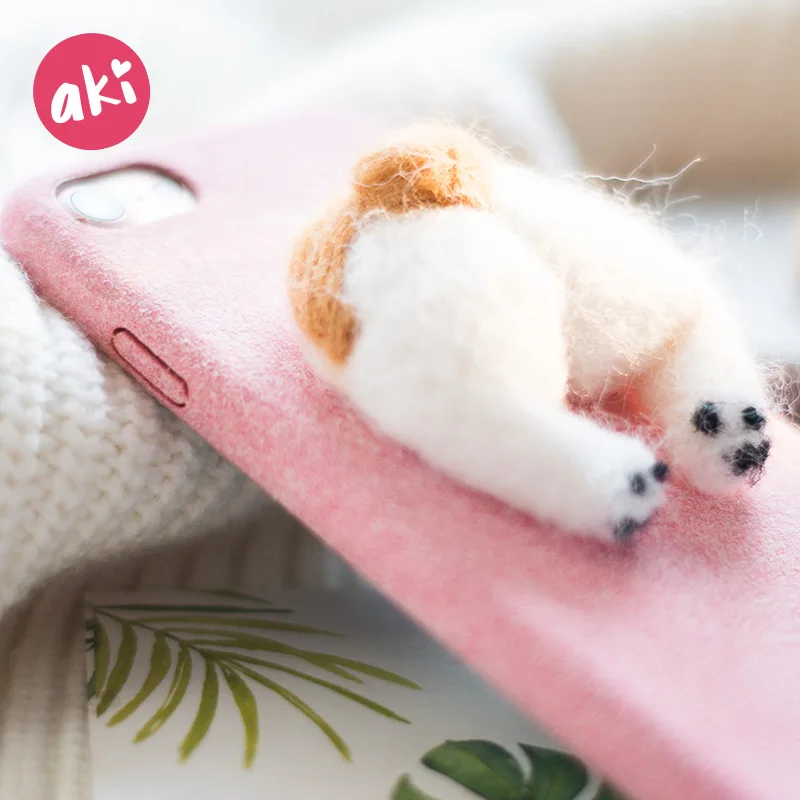 Чехол для телефона AKI Wool Corgi Panda чехол iPhone 8 7 Plus с милой собачкой и щенком 6 6S X |