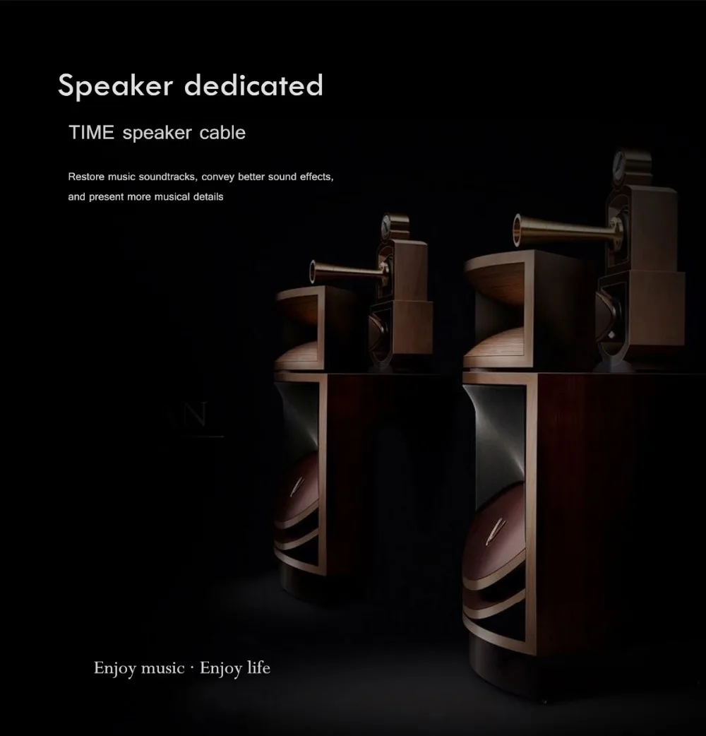 Coppercolor время аудиофил Громкоговоритель кабель HiFi аудио колонки шнур пара
