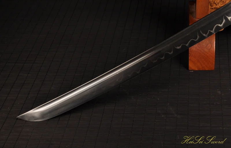 Лидер продаж катана ручной ковки T10 Сталь глины-закаленное черный меч самурая