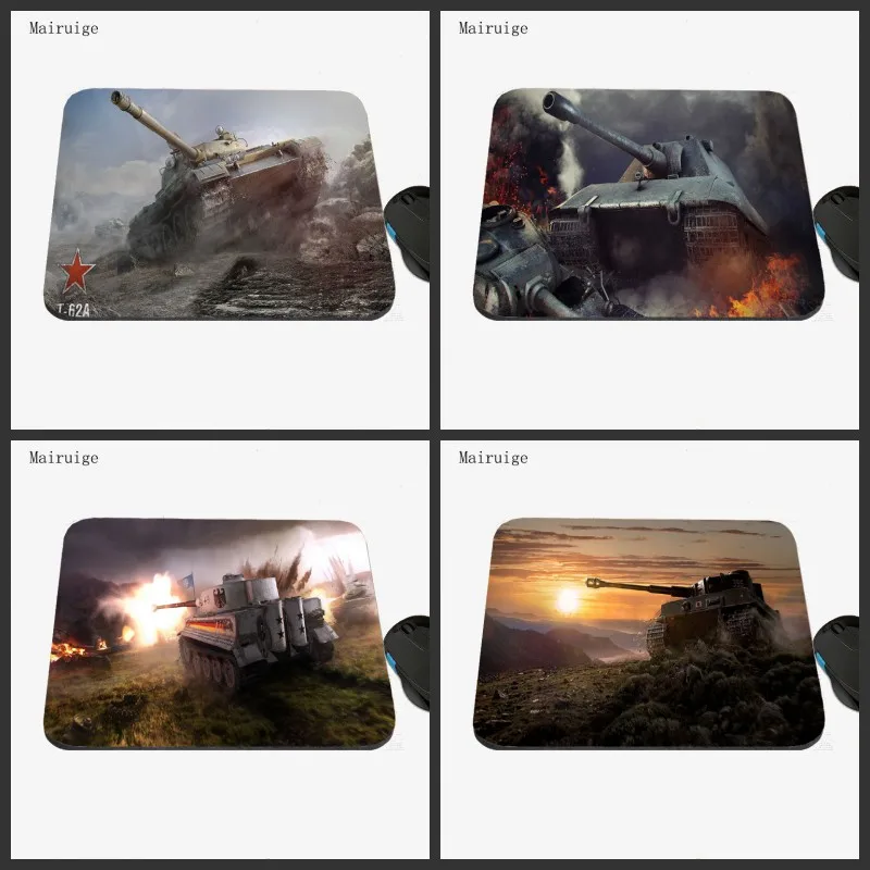 Mairuige World of tanks Мышь ноутбук с алюминиевым корпусом компьютера коврик 22x18 Резина