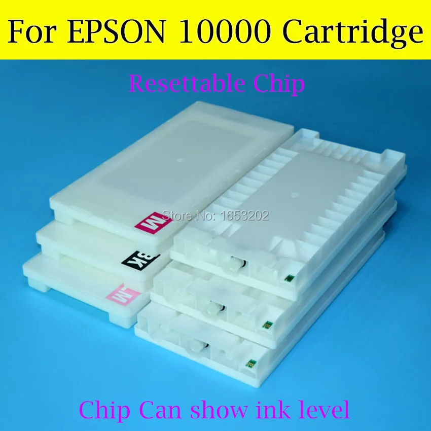 500 мл 6 Цвет/lot Широкий Формат Картридж t511-t516 для Epson 10000cf 10000 принтер с сбрасываемый
