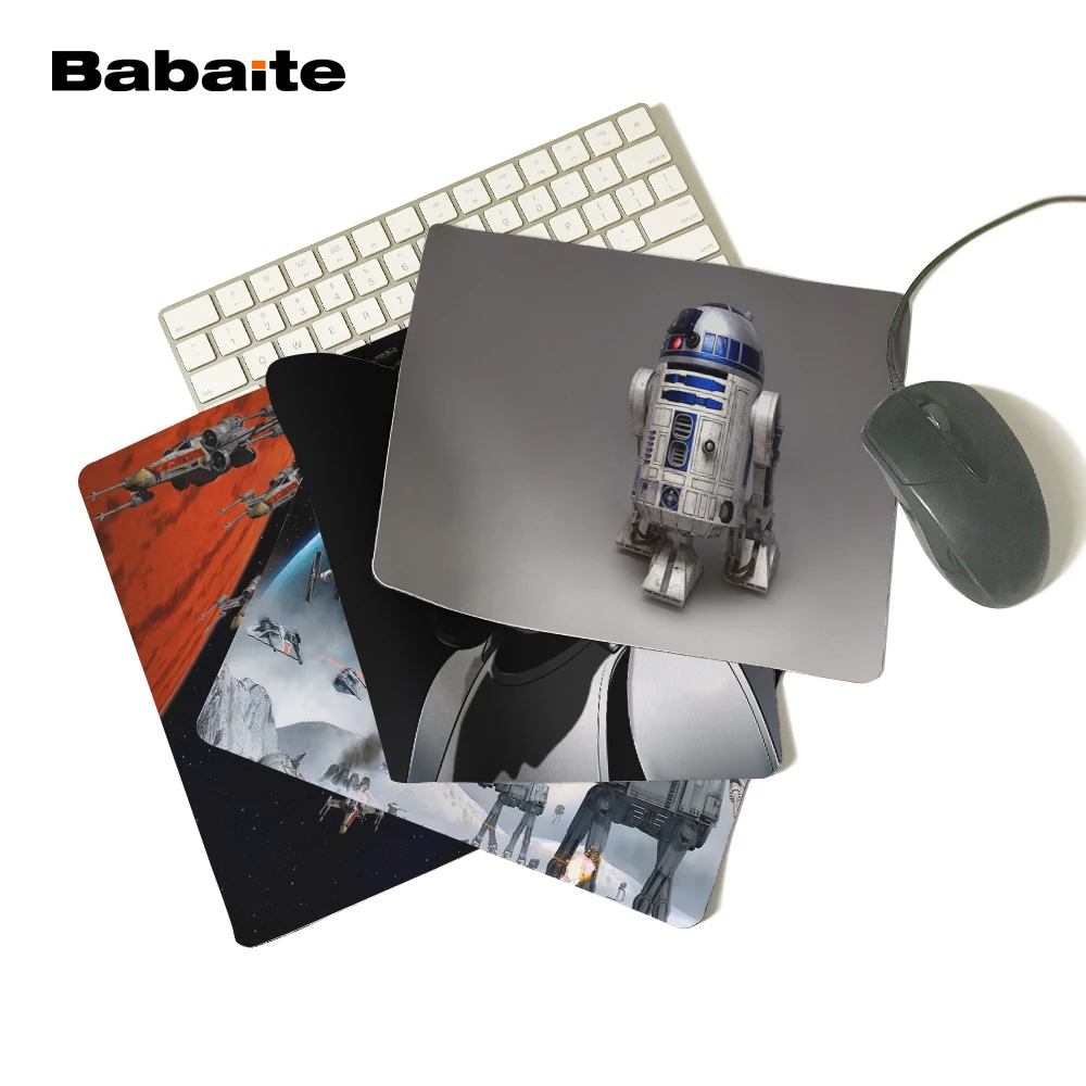 Babaite Топ игровой коврик для мыши принт Звездные войны R2D2 робот стиль прочный