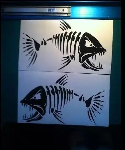 NetCat/скелет рыбы большие виниловые наклейки для рыбалки на лодке/корпус окна/без
