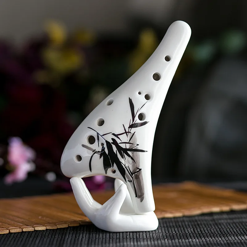 Новый дизайн ocarina alto C с 12 отверстиями ручная роспись hong mei отличная интонация