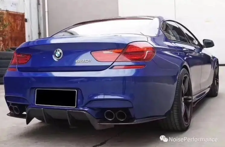 Карбоновый задний бампер для губ Автомобильный диффузор Подходит BMW F06 F12 F13 M6 M Tech
