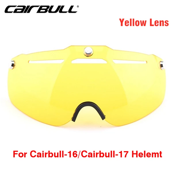 Yellow lens Cairbull велосипедный шлем объектив Aero Road велосипедный шлем TT очки шлем магнитные линзы Желтый/цветной/серый/прозрачные очки - Цвет: Yellow lens