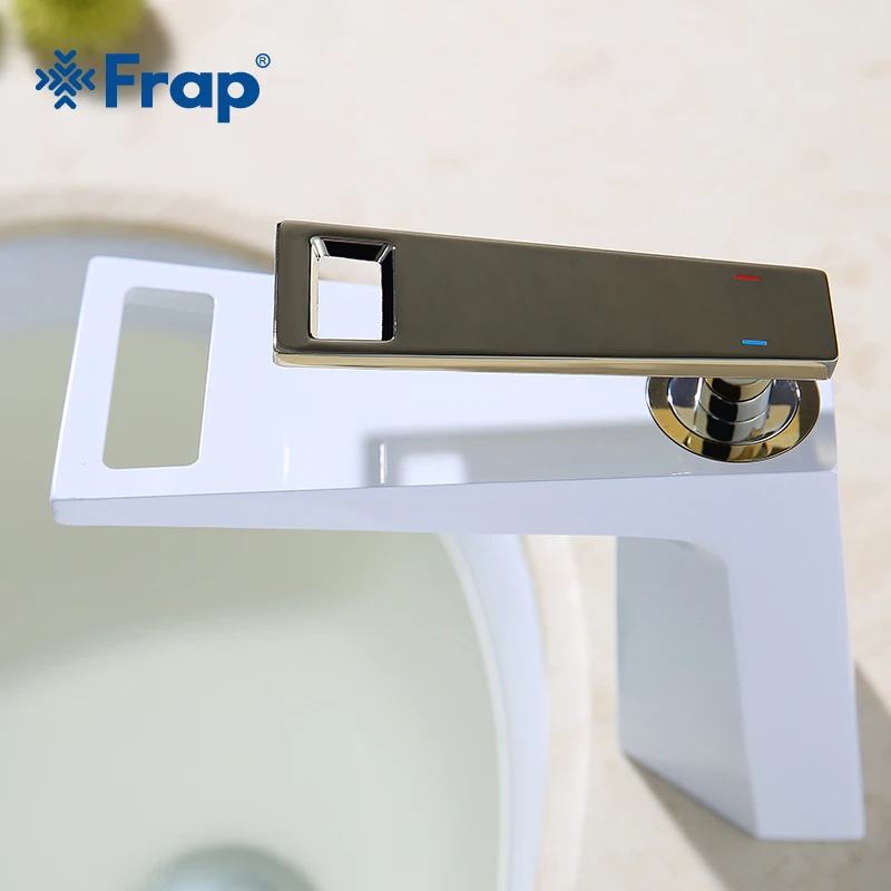 Смеситель для ванной комнаты Frap Y10001/2018 черный и белый цвета|water mixer tap|mixer tapwaterfall