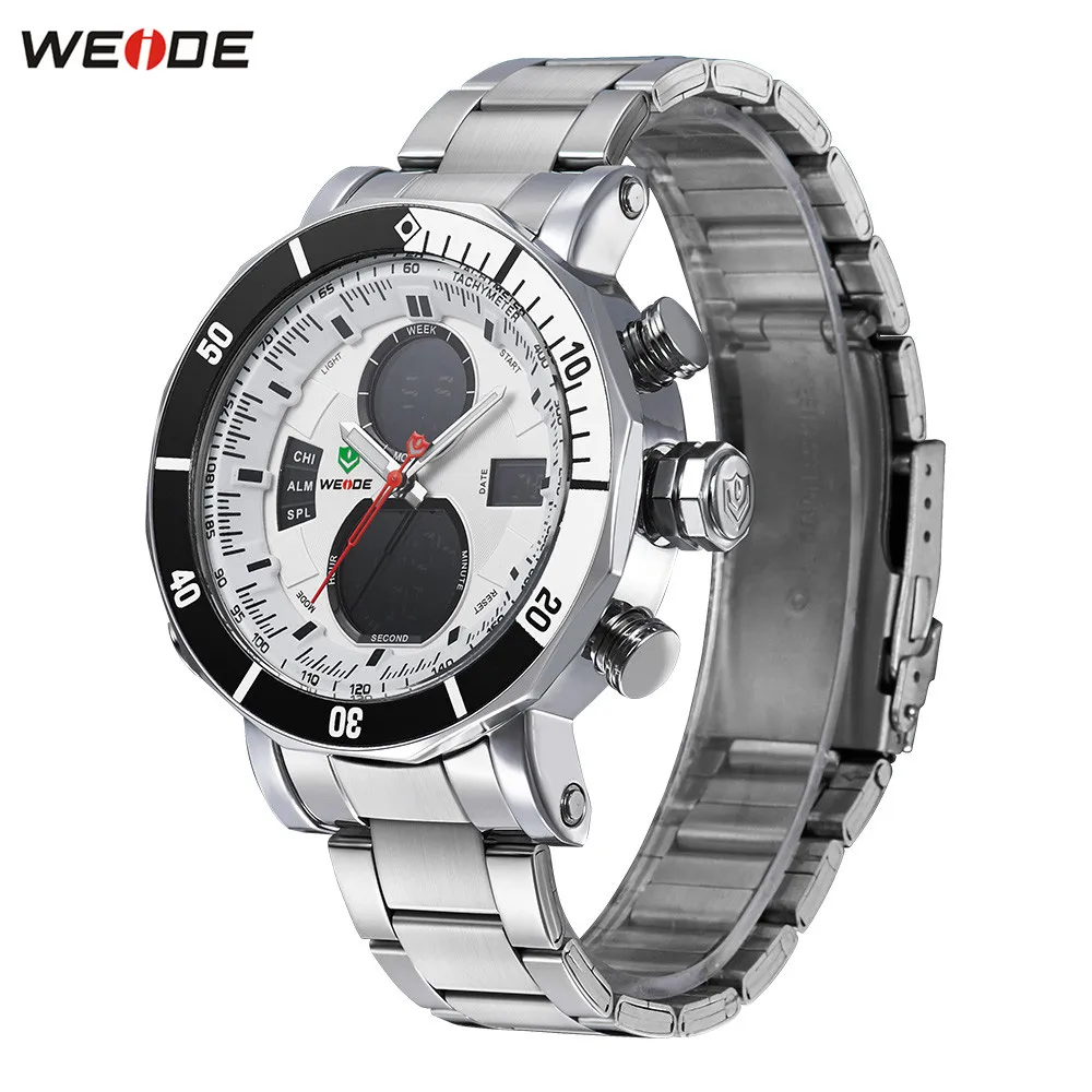 Оригинальный Топ Бренд WEIDE 3ATM водонепроницаемые спортивные часы мужские