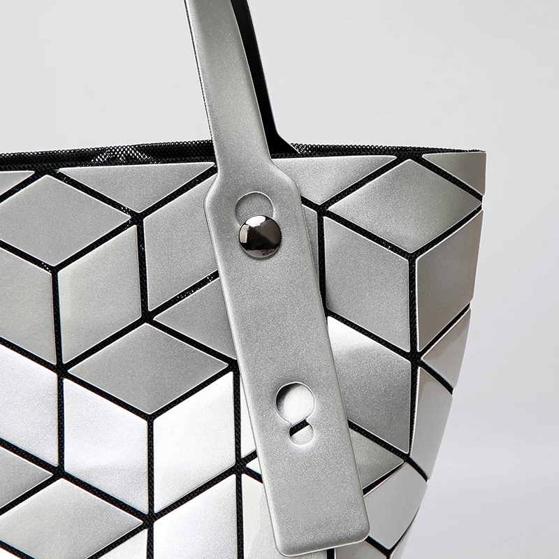 2017 Женщины PU Кожаная Сумка Большой Емкости Леди Геометрическая Решетке Алмаза