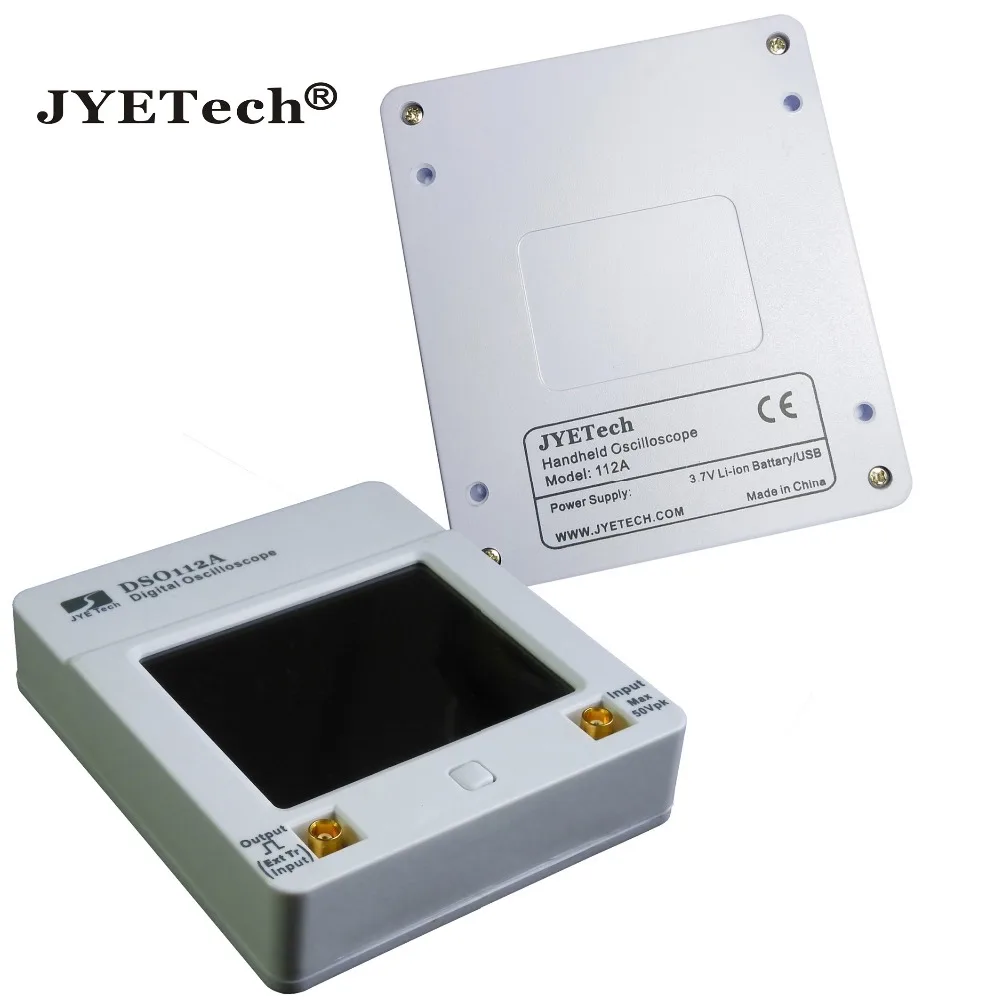 JYETech оригинальный DSO 112A Карманный usb осциллограф с двумя зажимными зондами и