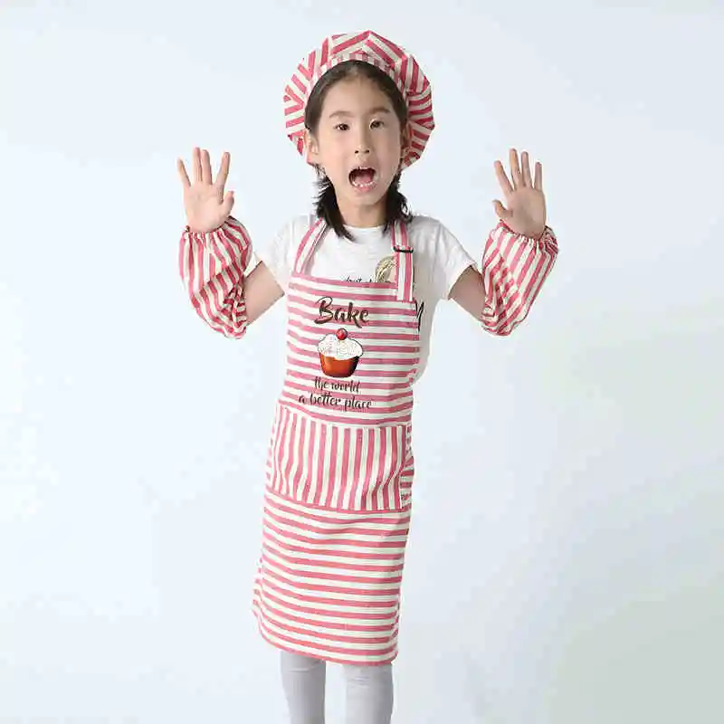 

Детский костюм шеф-повара для родителей и детей, Детский костюм для приготовления пищи, маленький фартук для шеф-повара, одежда для ролевых ...