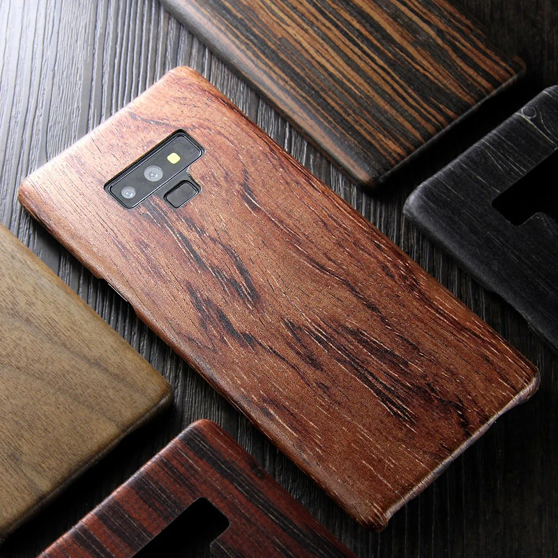 Для samsung Note 9 чехол-накладка Роскошный тонкий ультра тонкий жесткий из натурального дерева противоударный защитный чехол для телефона для samsung Note 8 задняя крышка