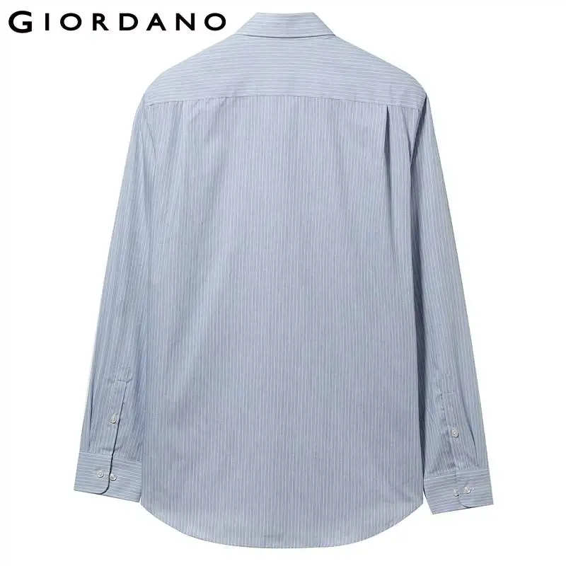 Giordano Мужская Повседневная рубашка Брендовые мужские рубашки с длинным рукавом |