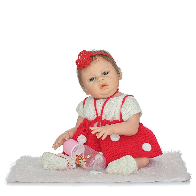 Куклы Reborn полностью Мягкие силиконовые для тела bebe real reobrn babies bonecas 20 дюймов 50 см