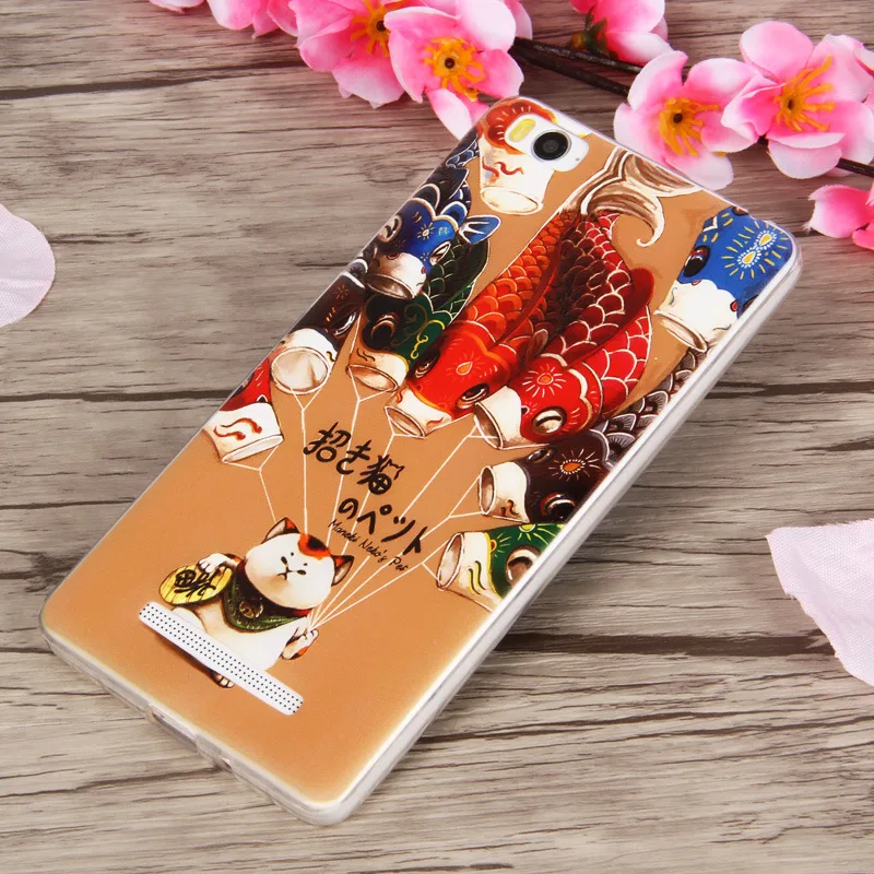 Для Xiaomi Mi4C 3D Стерео Рельеф Живопись Мультфильм спп M4i/Mi4i/M4c/Mi4c Роскошные Мягкие
