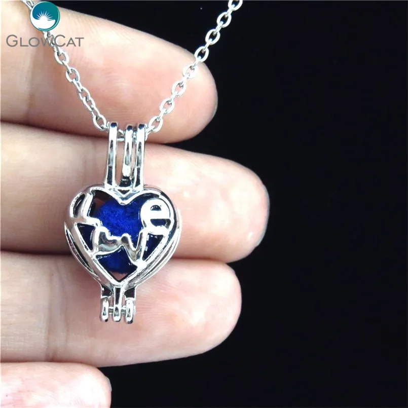 K302 женский серебряный медальон в виде устриц клетка с надписью Love сердечком