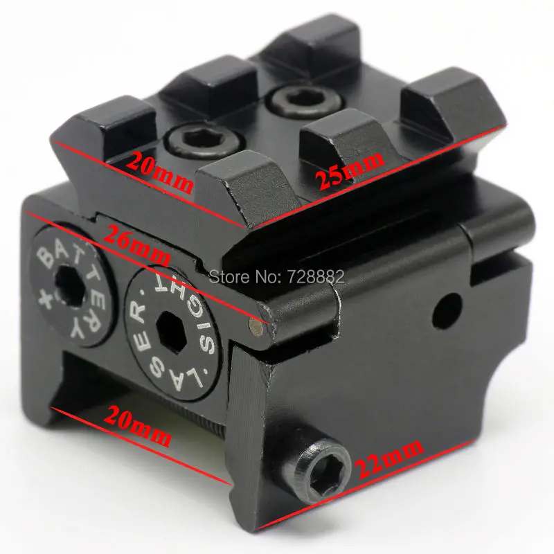 Охотничий Тактический мини лазерный прицел в красный горошек с креплением для