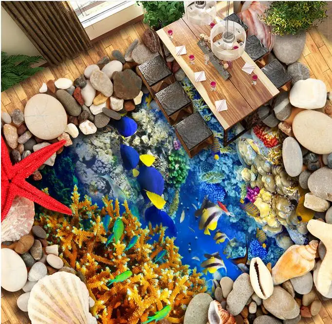 

3d обои на заказ, 3d Пол, фотообои, 3d Пол, ПВХ Вода