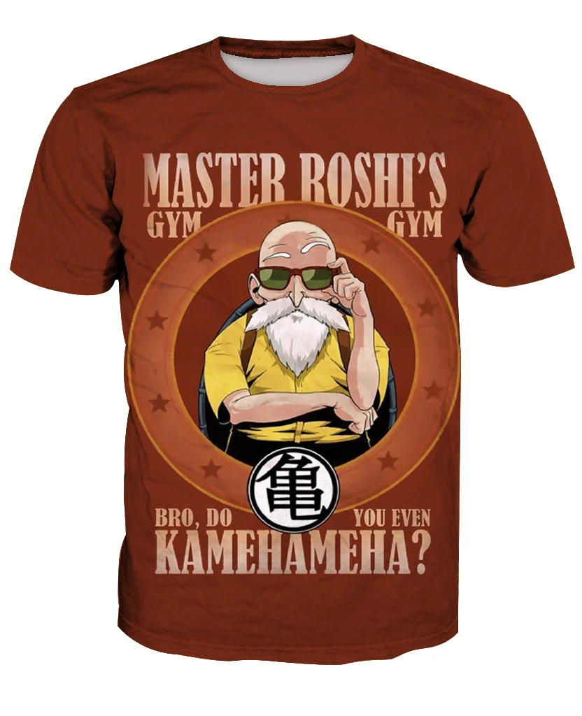 Anti-Samely New fashion 3D men's Dragon Ball four print casual short sleeve T-shirts custom-made free shipping m to 6xl | Мужская