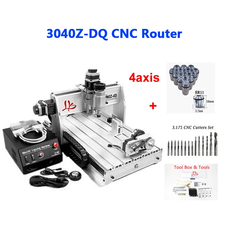 Токарный станок с ЧПУ по дереву 3040Z DQ 3 оси 4 PCB cnc гравировальный шариковым