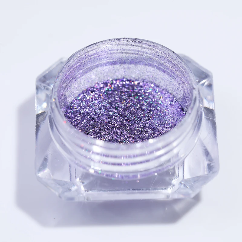 Порошок для ногтей металлический лазерный Блестящий дизайна хромированный
