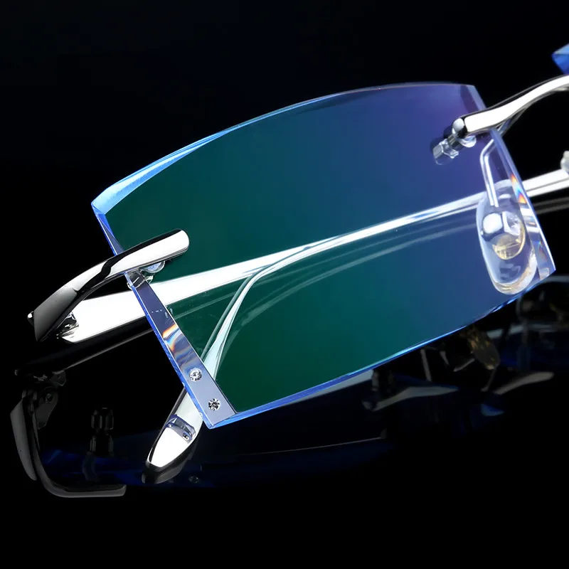 Очки без оправы по рецепту титановая оправа мужские Оптические очки