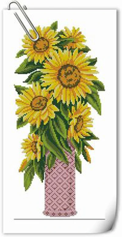 

Needlework 11CT 14CT 16CT 18CT Cross Stitch, DIY Count Cross Stitch, Embroidery Set, Romantic sunflower