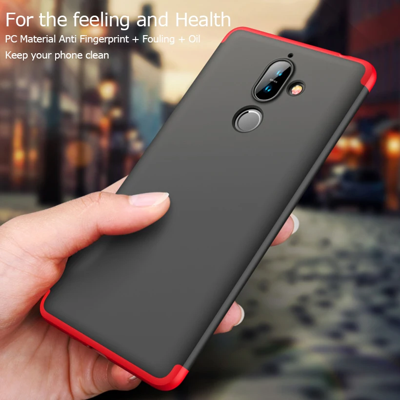 Чехол для Nokia 7 Plus 360 Полное покрытие 6 1 X6 2018 TA 1099 Пластиковые чехлы Asus Zenfone Max Pro M1