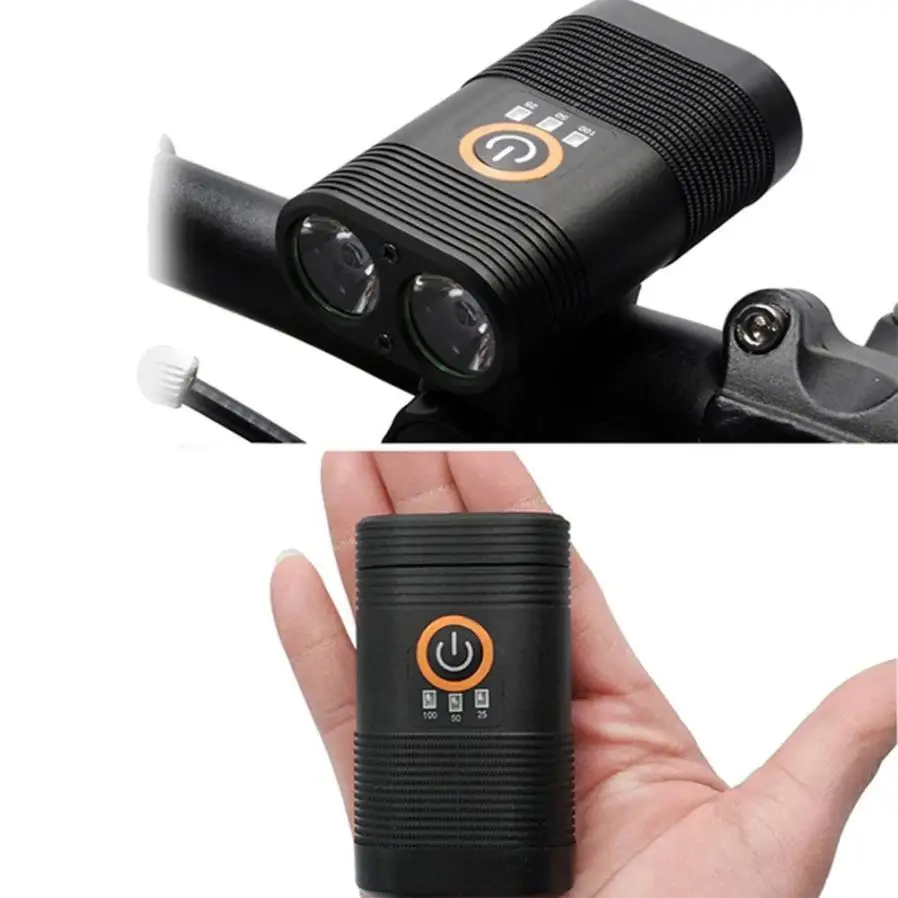 3 индикатора питания велосипедный фонарь USB Перезаряжаемый водонепроницаемый