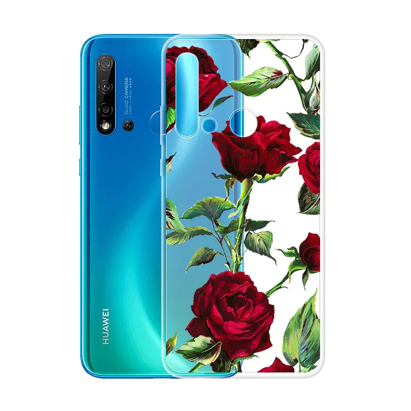 Классный чехол для huawei Nova 5i цветные чехлы с мультяшным рисунком мягкий