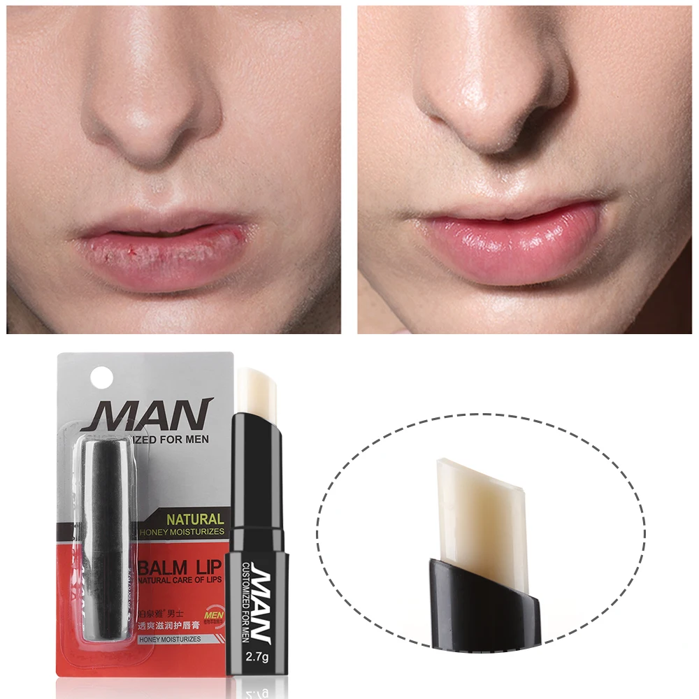 Мужской бальзам против растрескивания очень питательный морщин бесцветная