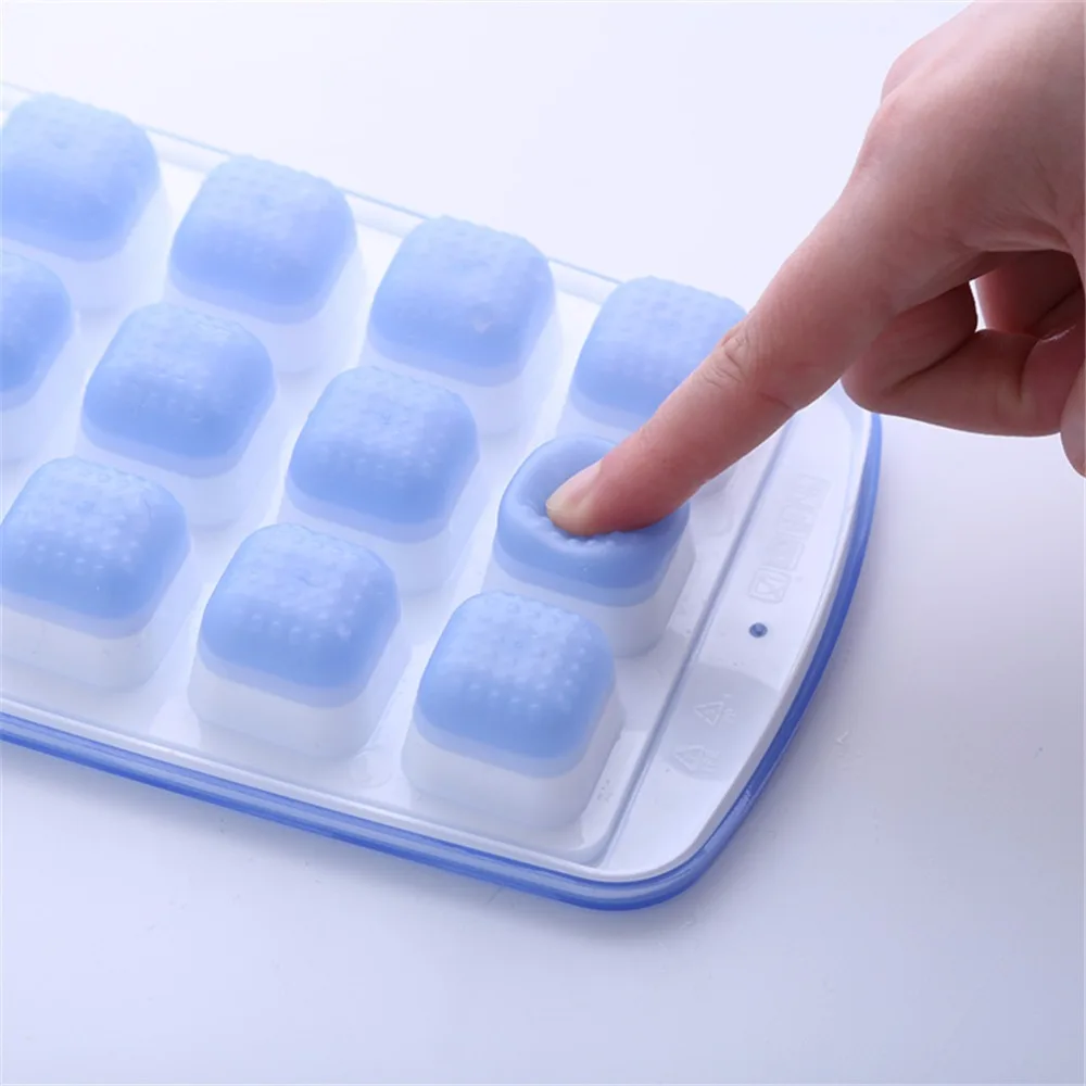 UPSTYLE легко релиз силиконовой и гибкая Ice Cube лотки 3 упак. со съемной крышкой