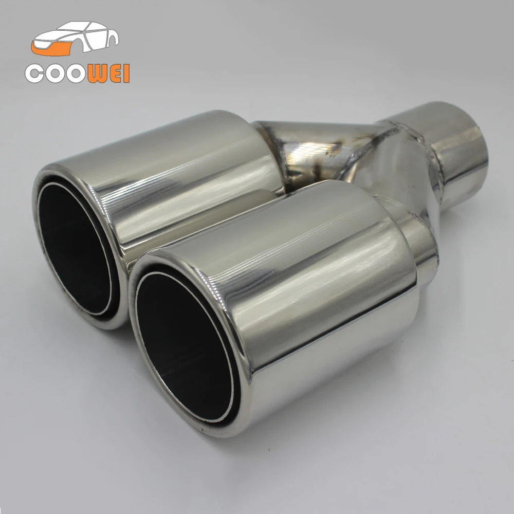 Глушитель выхлопной трубы автомобиля Универсальный круглый глушитель 89 мм