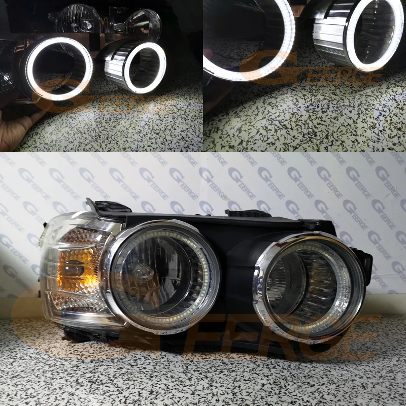 Для Chevrolet AVEO Sonic T300 2011 2012 2013 ультра яркий двухцветный переключатель led Ангельские Глазки drl halo Кольцо сигнал поворота