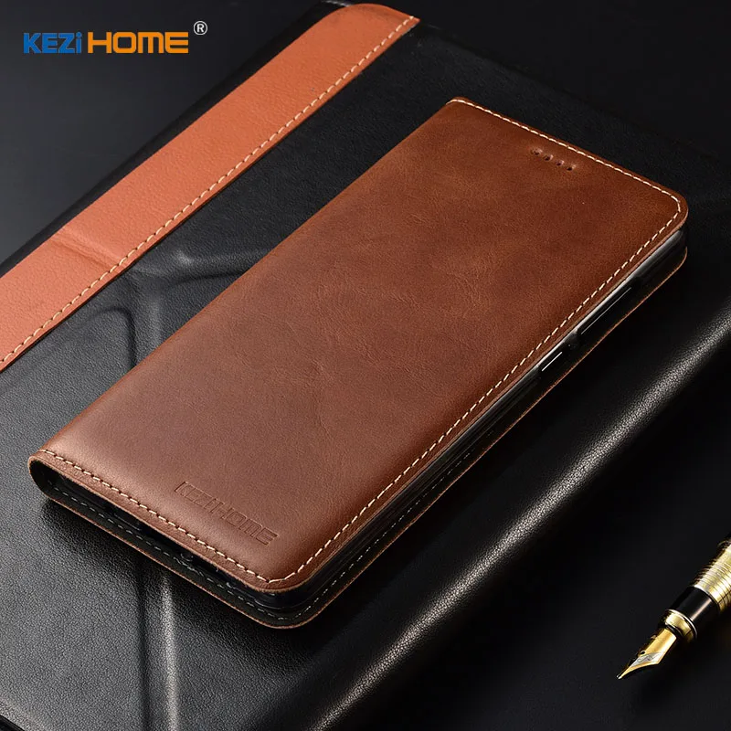 Чехол для zte Blade A2S KEZiHOME высокое качество из натуральной кожи Флип Стенд кожаный