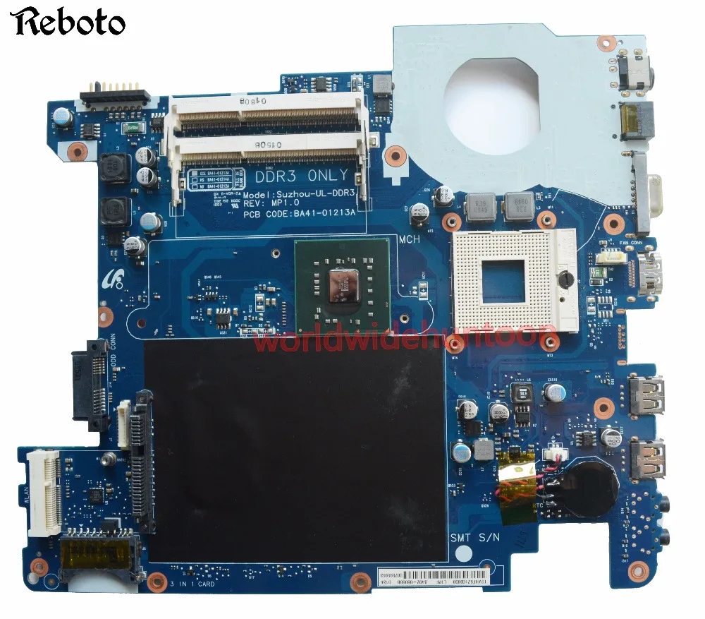 Материнская плата для ноутбука Samsung R430 P43 с чипсетом SLGGM GL40 разъем mPGA479M PN полностью