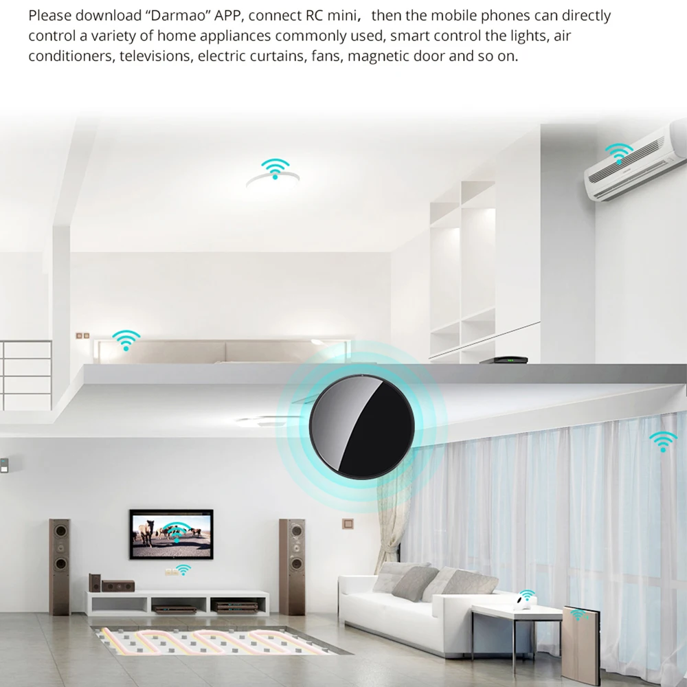 Funry переключатель RC Мини умный беспроводной пульт дистанционного управления RF 433