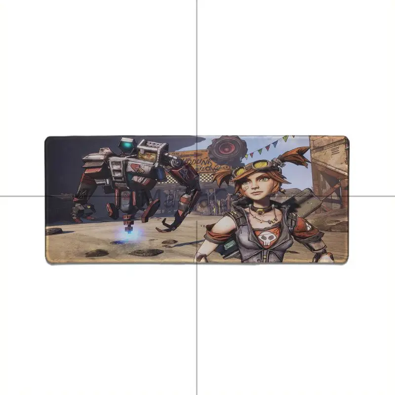 Maiyaca Borderlands 2 Хлопушки роботы резиновая мышь прочный Настольный коврик для мыши оптом геймерские скоростные коврики игровой коврик для мыши - Цвет: Lock Edge 30x80cm