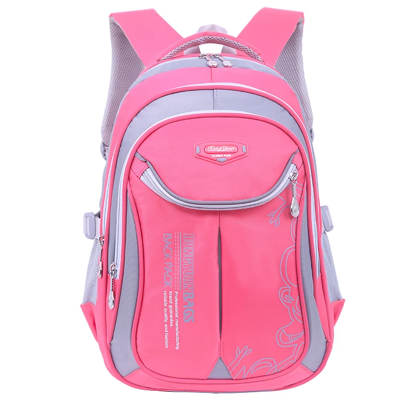 large pink Puimentiua детские школьные рюкзаки для девочек и мальчиков нейлоновый водонепроницаемый детский Ранец школьный рюкзак Mochila Escolar вместительный рюкзак - Цвет: large pink