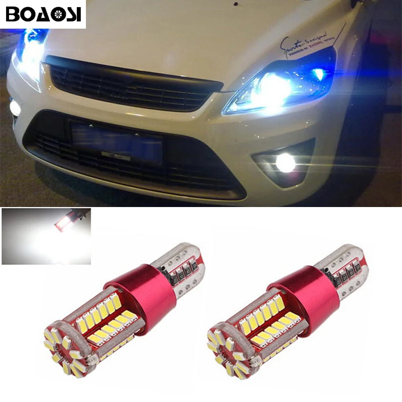 BOAOSI 2x автомобиль светодиодный T10 W5W без ошибок на танкетке светильник для Ford Focus 2 1