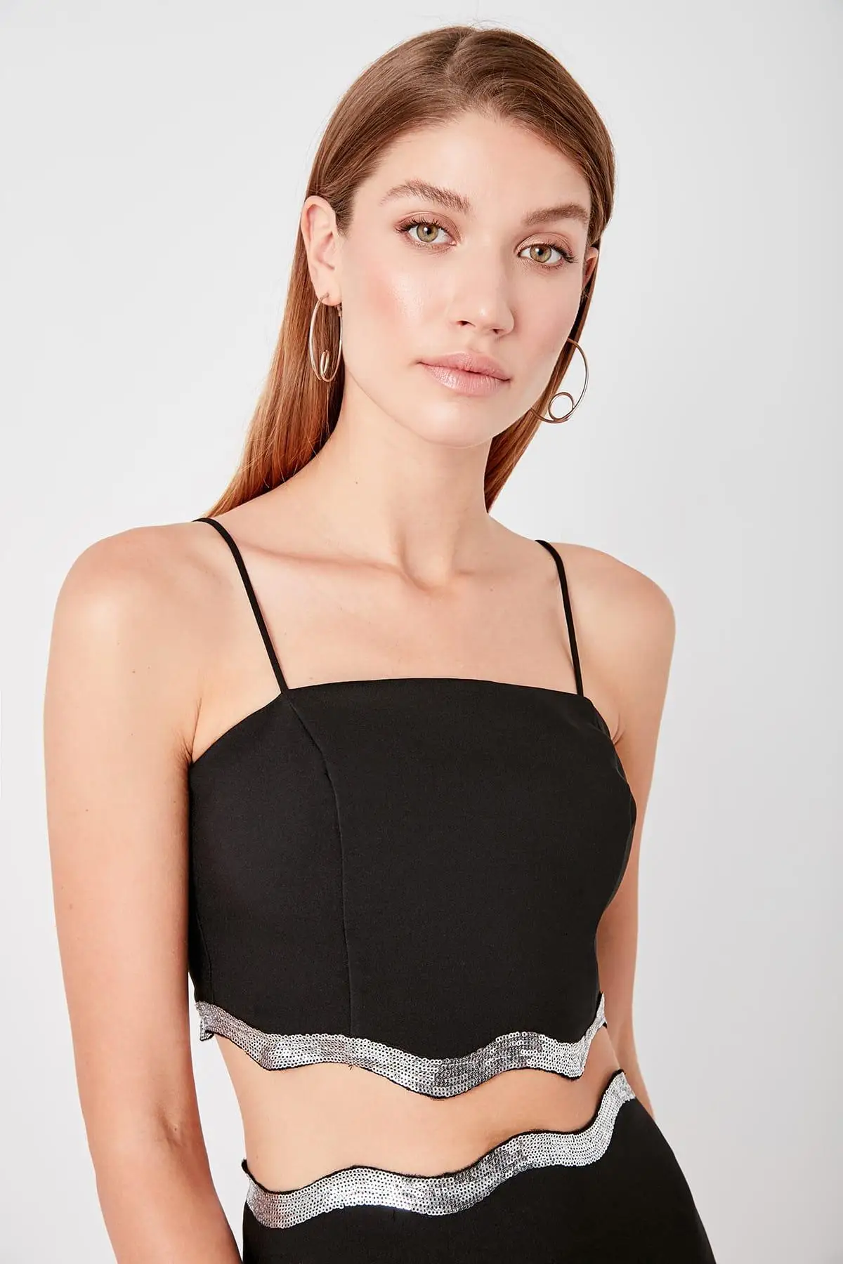 Trendyol черный аксессуар подробное бюстье TPRSS19BS0004|Бюстье и корсеты| |