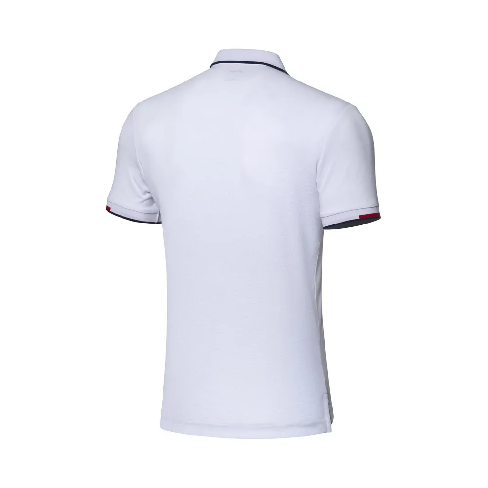 Li Ning мужские трендовые спортивные поло дышащие 60% хлопок 40% полиэстеровый обычный