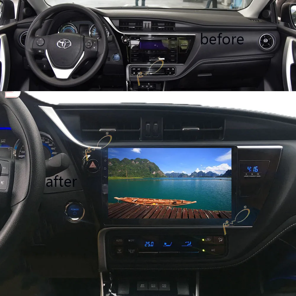 Android 8 1 автомобильный проигрыватель с радио и GPS для Toyota Corolla 2017 Навигация стерео