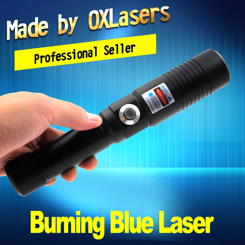 Oxлазеры самый мощный сжигающий лазер OX BX9 445nm 5 W Фокусируемый синий лазерный