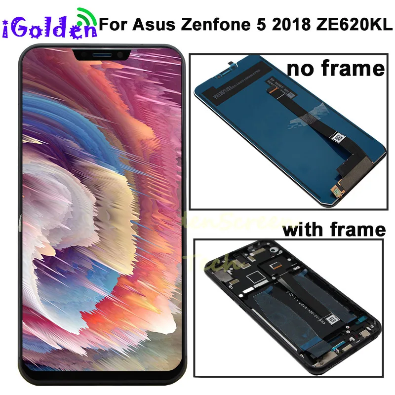 6 2 &quotдля Asus ZE620KL LCD с рамкой дисплей кодирующий преобразователь сенсорного экрана