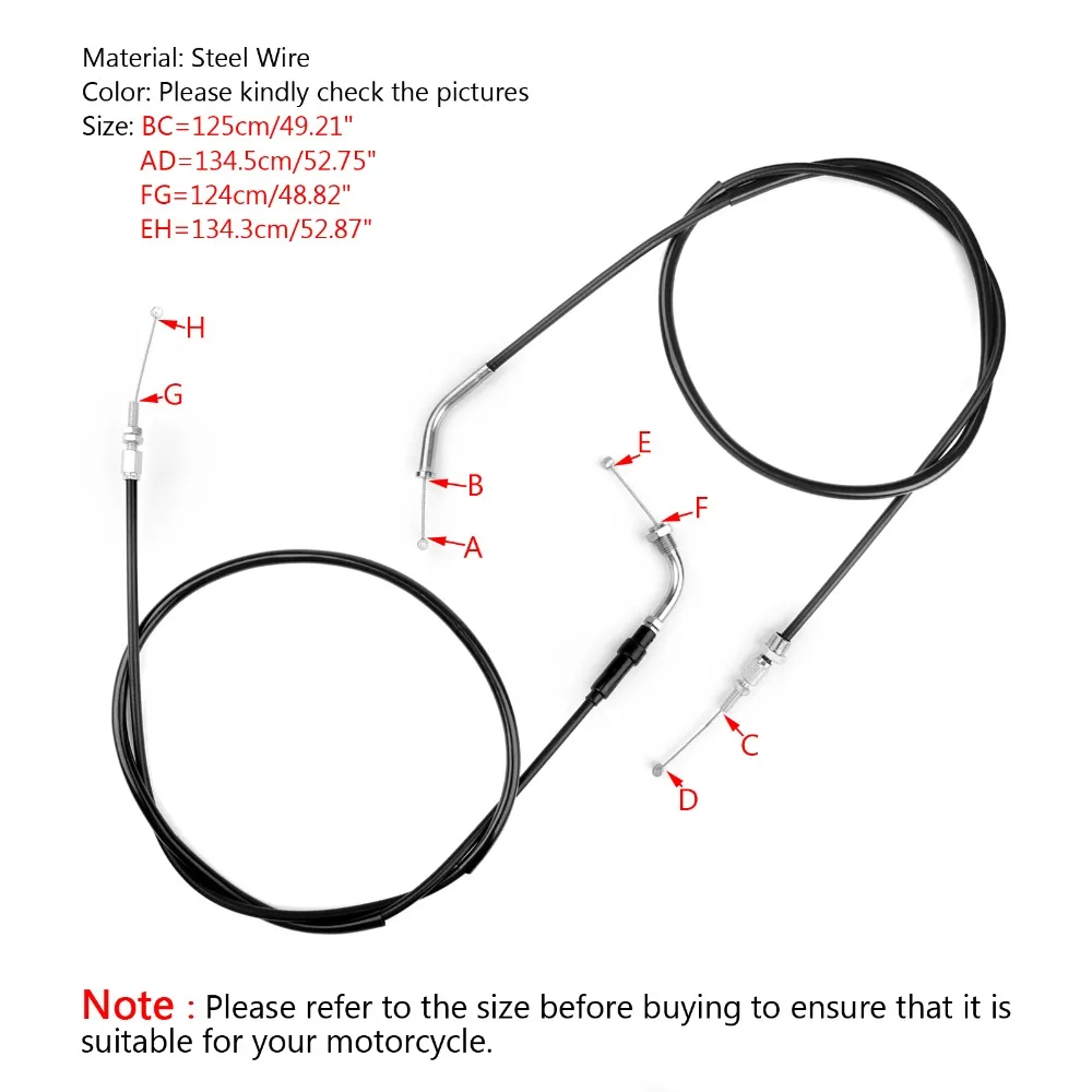 Areyourshop Motorcycle Throttle Cable For Honda 2002-08 VTX1800 17910-MCV-000 17920-MCV-000 Motor Bike Accessories Hot Sale | Автомобили и